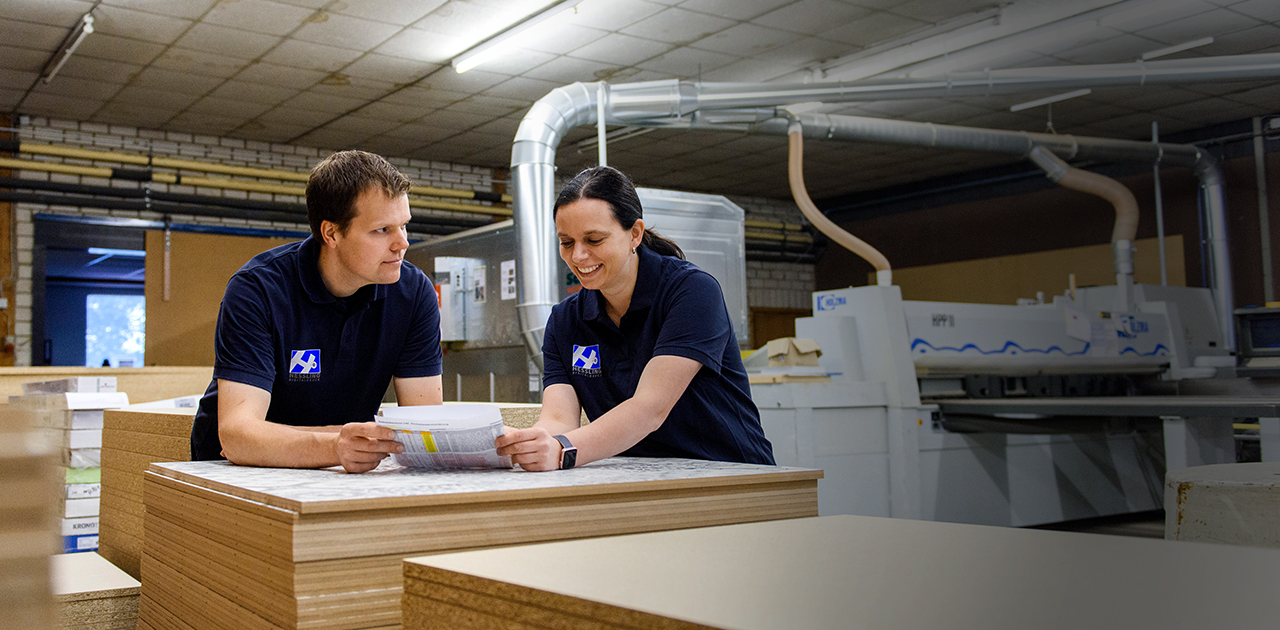 Hesslingmitarbeiter in der Werkstatt 